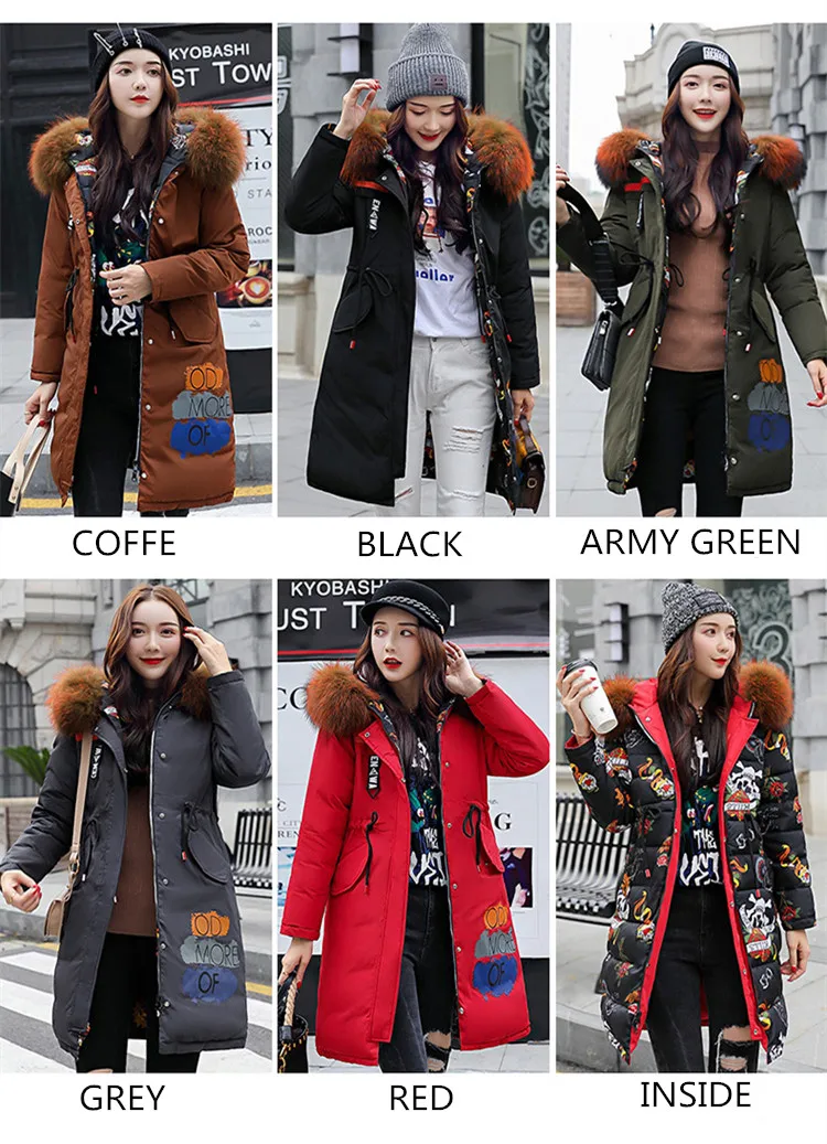 Long Winter Jackets And Coats Woman Warm Women Parka 2018 Winter Linen Cotton Coat Women Both Sides Wear Coats LZ976