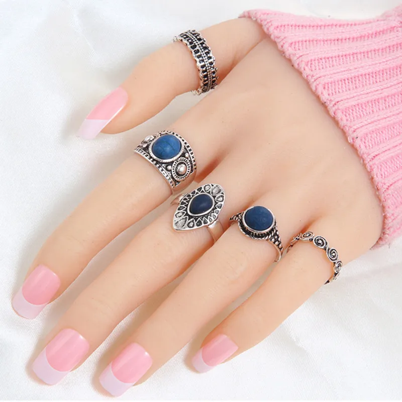Bohemian Vintage Auspicious clouds Blue Crystal Rings 5pcs/set circle Midi Rings Set of Rings for Women Party Birthday Gift
Bohemian Vintage Auspicious clouds Blue Crystal Rings 5pcs/set circle Midi Rings Set of Rings for Women Party Birthday Gift