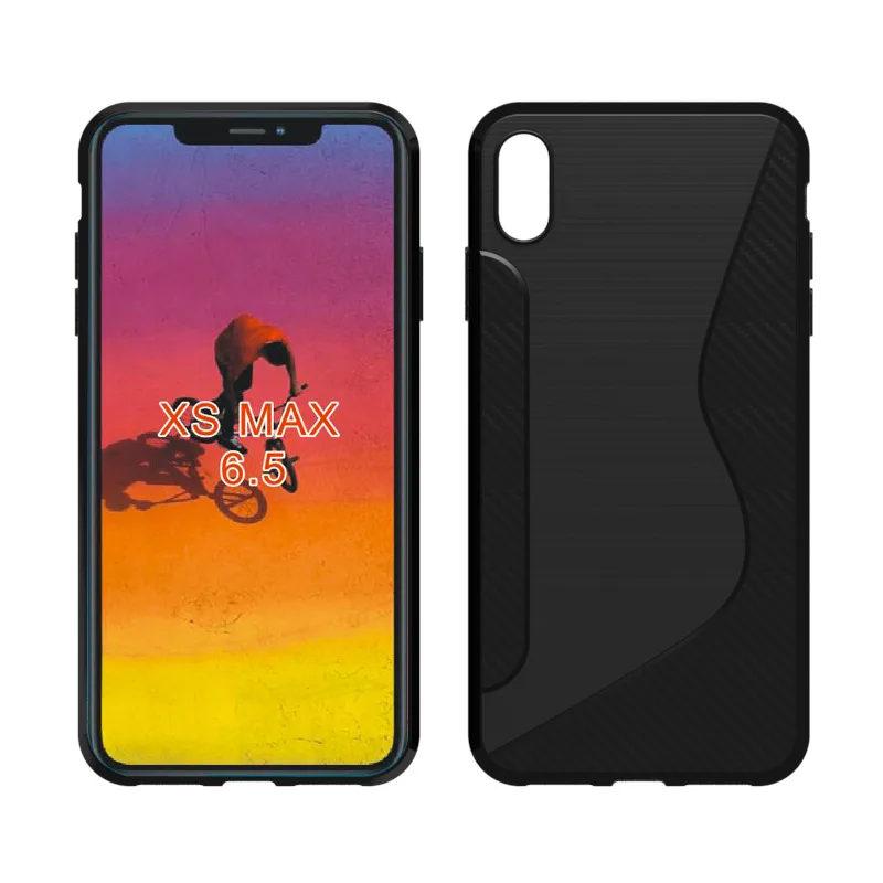 1 шт./лот Бесплатная доставка Новый S Line мягкий чехол из ТПУ для Apple iphone XR XS