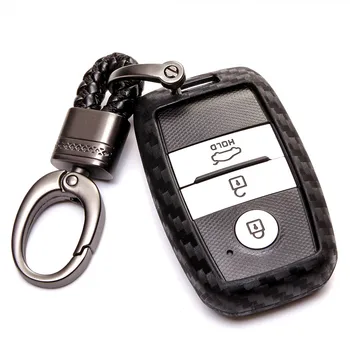 Carbon Fiber Car Key Cover with Car Key Ring For KIA Rio K2 Sportage R Optima K5 Ceed Sorento Soul Cerato K3 Forte Niro Sedona
Carbon Fiber Car Key Cover with Car Key Ring For KIA Rio K2 Sportage R Optima K5 Ceed Sorento Soul Cerato K3 Forte Niro Sedona