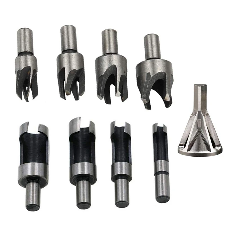 Deburring External Chamfer Tool Remove Burr Tool,8Pcs Wood Plug Cutter Cutting Tool 5/8 Inch 1/2 Inch 3/8 Inch 1/4 Inch Bit Kn
Deburring External Chamfer Tool Remove Burr Tool,8Pcs Wood Plug Cutter Cutting Tool 5/8 Inch 1/2 Inch 3/8 Inch 1/4 Inch Bit Kn