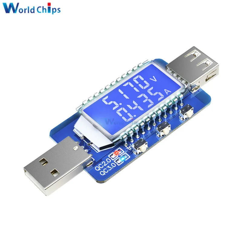 diymore QC2.0 QC3.0 4V-28V 40mA-5A Electrical Scam Power Trigger LCD Digital USB Detector Voltage Current Voltmeter Meter Tester
diymore QC2.0 QC3.0 4V-28V 40mA-5A Electrical Scam Power Trigger LCD Digital USB Detector Voltage Current Voltmeter Meter Tester