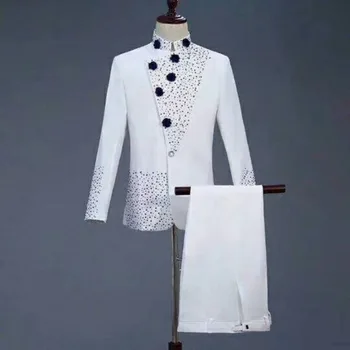 Men's fashion slim handsome suit two-piece suit (jacket + pants) men's business dress to support custom wedding groom dress
Men's fashion slim handsome suit two-piece suit (jacket + pants) men's business dress to support custom wedding groom dress