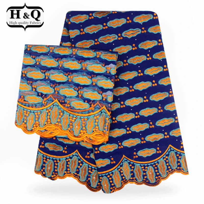 H&Q Hot sales Tulle lace 2 yards+5 yards Swiss cotton lace fabric African embroidery lace fabric With Stones For Nigerian party
H&Q Hot sales Tulle lace 2 yards+5 yards Swiss cotton lace fabric African embroidery lace fabric With Stones For Nigerian party