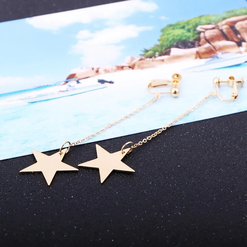 Minimalist Simple Original Handmade Ear Clip Shiny Stars Without Ear Holes Without Piercing Earrings Summer Cool Beach Jewelry
Minimalist Simple Original Handmade Ear Clip Shiny Stars Without Ear Holes Without Piercing Earrings Summer Cool Beach Jewelry