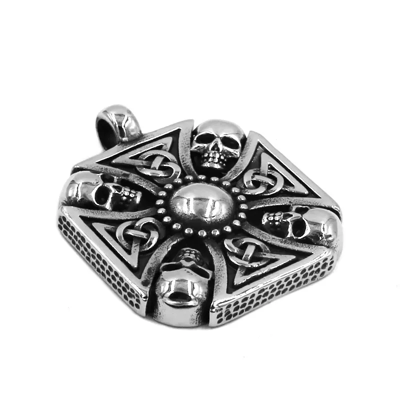 Wholesale Skull Cross Pendant Stainless Steel Jewelry Fashion Celtic Knot Norse Viking Cross Biker Mens Pendant 460B
Wholesale Skull Cross Pendant Stainless Steel Jewelry Fashion Celtic Knot Norse Viking Cross Biker Mens Pendant 460B