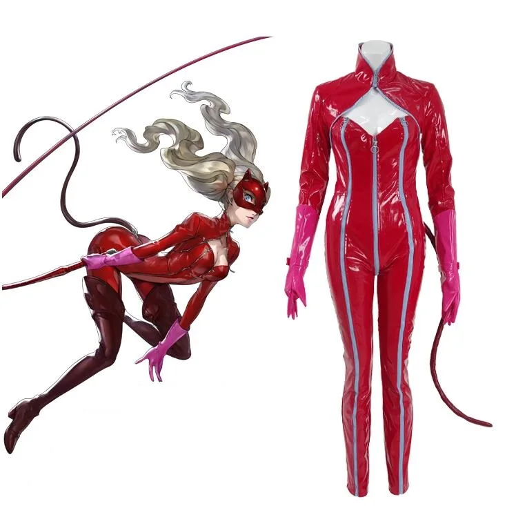 Game Persona 5 Anne Takamaki Phantom Thief Panther Cosplay Costume Include mask Jumpsuits glove tail Customize
Game Persona 5 Anne Takamaki Phantom Thief Panther Cosplay Costume Include mask Jumpsuits glove tail Customize