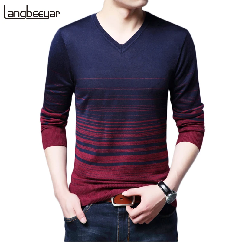 2020 New Autumn Winter Fashion Brand Clothing Men's Sweaters V Neck Slim Fit Men Pullover Gradient color Knitted Sweater Men
2020 New Autumn Winter Fashion Brand Clothing Men's Sweaters V Neck Slim Fit Men Pullover Gradient color Knitted Sweater Men