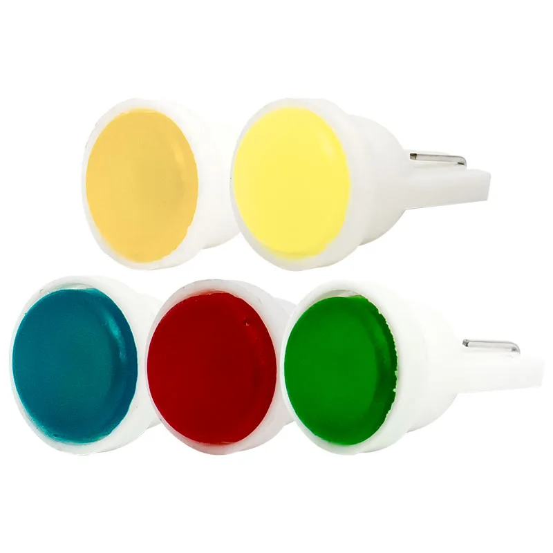 T10 W5W WY5W Ceramic COB LED Car Wedge Interior Light Source Instrument Side Bulb License Plate Lamp White Blue Green Red Yellow
T10 W5W WY5W Ceramic COB LED Car Wedge Interior Light Source Instrument Side Bulb License Plate Lamp White Blue Green Red Yellow
