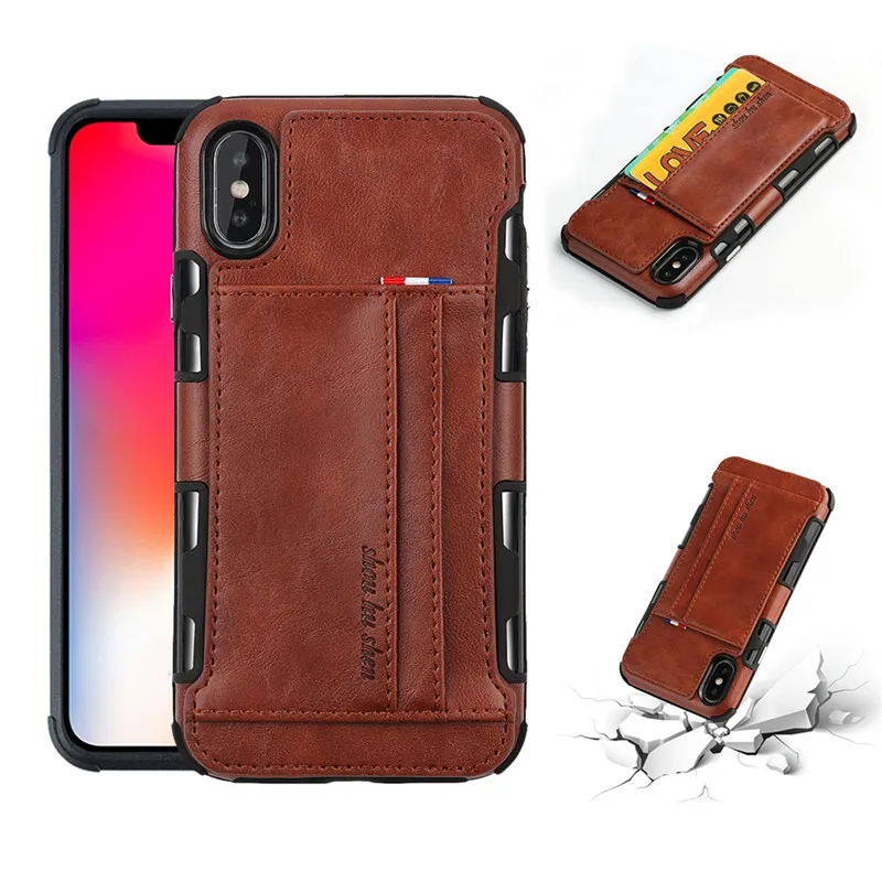 Luxury Retro PU Leather Case For iPhone XS MAX XR X Case Multi Card Holder Wallet Cover For iPhone 7 8 6 6s Plus Case Coque Capa
Luxury Retro PU Leather Case For iPhone XS MAX XR X Case Multi Card Holder Wallet Cover For iPhone 7 8 6 6s Plus Case Coque Capa