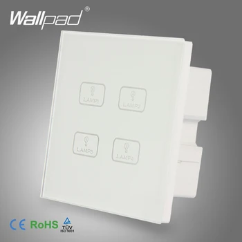 4 Gang Touch New Design Wallpad White Crystal Glass Switch 4 Gang Touch Screen Sensor Light Wall Switch
4 Gang Touch New Design Wallpad White Crystal Glass Switch 4 Gang Touch Screen Sensor Light Wall Switch