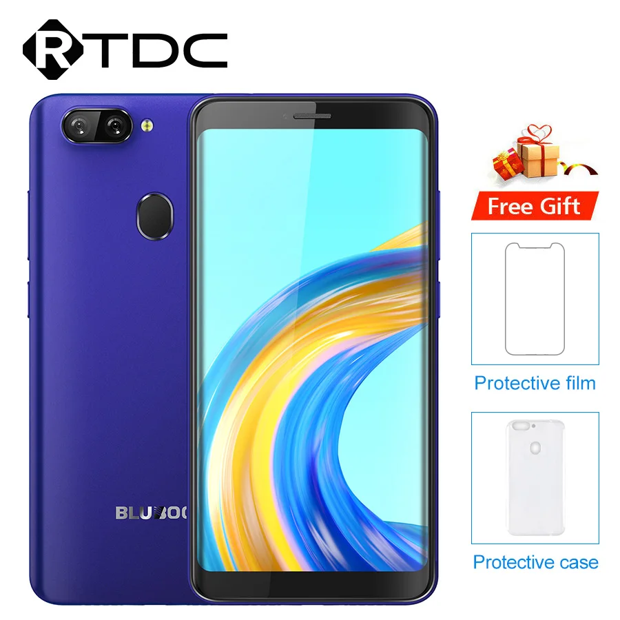 BLUBOO D6 Pro Android 8.1 18:9 Mobile Phone 2GB 16GB 5.5" MT6739 Face ID Fingerprint Quad Cord Dual Camera 8MP+5MP 4G 2700mAh
BLUBOO D6 Pro Android 8.1 18:9 Mobile Phone 2GB 16GB 5.5" MT6739 Face ID Fingerprint Quad Cord Dual Camera 8MP+5MP 4G 2700mAh