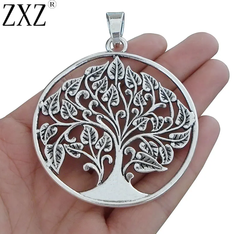 ZXZ 2pcs Antique Silver Large Tree Charms Pendants for Necklace Jewelry Making Findings 80x62mm
ZXZ 2pcs Antique Silver Large Tree Charms Pendants for Necklace Jewelry Making Findings 80x62mm