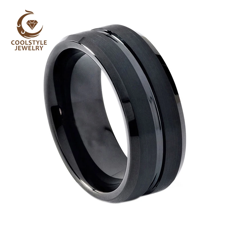 8mm Men Women Black Tungsten Carbide Wedding Band Ring Matte Finish Grooved Center Comfort Fit
8mm Men Women Black Tungsten Carbide Wedding Band Ring Matte Finish Grooved Center Comfort Fit