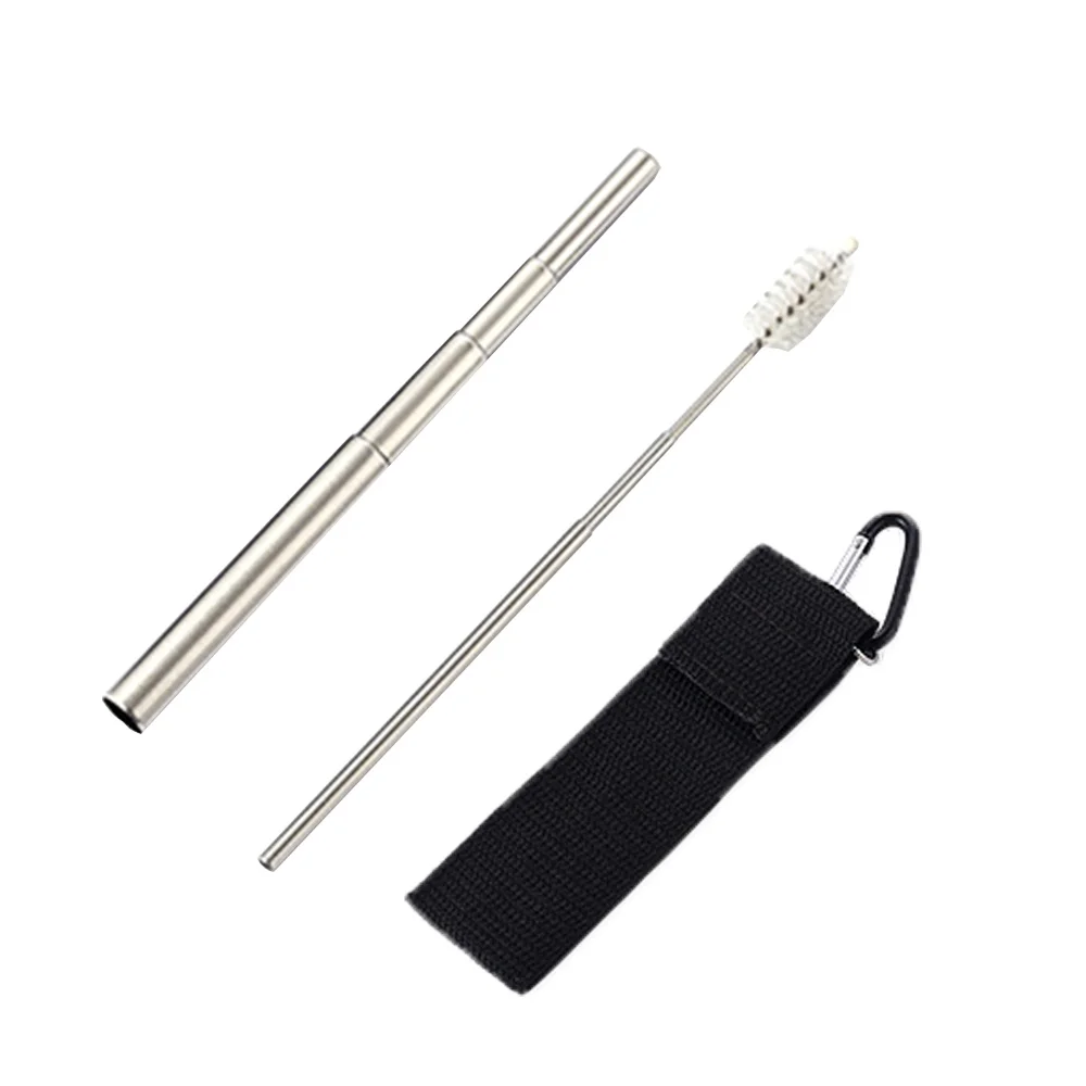 Foldable Straw Silver Stainless Steel Straws Reusable Metal Straw Drinking Tubules + Foldable Clean Brush Bar Accessories
Foldable Straw Silver Stainless Steel Straws Reusable Metal Straw Drinking Tubules + Foldable Clean Brush Bar Accessories