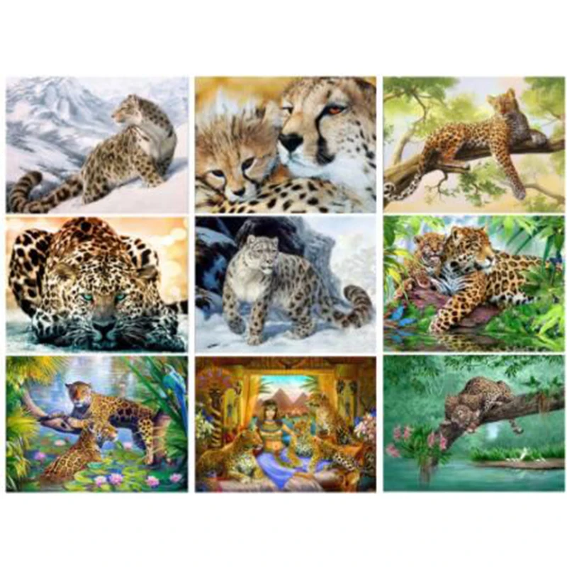 DIY 5D Diamond Painting Leopard Diamond Embroidery Cheetah Beast A Picture Of Rhinestones Mosaic Drawings Jungle Animals Picture
DIY 5D Diamond Painting Leopard Diamond Embroidery Cheetah Beast A Picture Of Rhinestones Mosaic Drawings Jungle Animals Picture