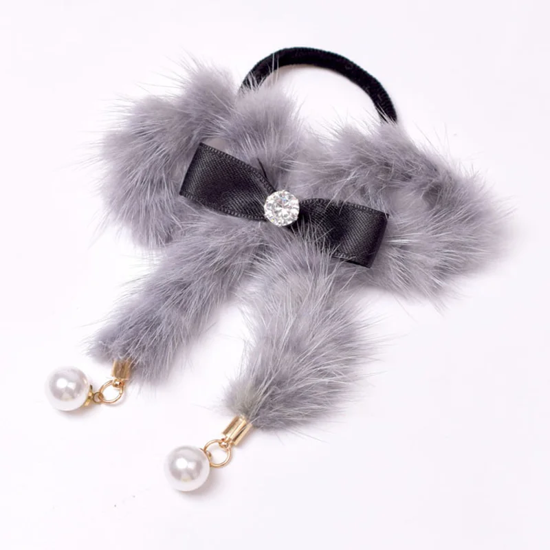 Mink fur hair ties crystal bows head rope hair ring plush flower pearl pendant elastic hair bands women fashion hair accessories
Mink fur hair ties crystal bows head rope hair ring plush flower pearl pendant elastic hair bands women fashion hair accessories