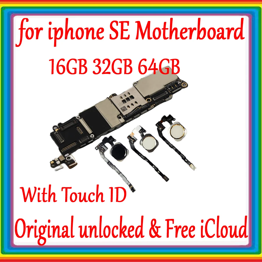New Arrival 100% Original Motherboard For iPhone 5SE SE Unlocked Mainboard With/ Without Touch ID Logic Board Full Function
New Arrival 100% Original Motherboard For iPhone 5SE SE Unlocked Mainboard With/ Without Touch ID Logic Board Full Function