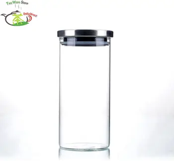4 Pcs/lot 1250ml Heat Resistant Glass Tea Candy canister w/Stainless Steel Lid Size L storage jar gift box
4 Pcs/lot 1250ml Heat Resistant Glass Tea Candy canister w/Stainless Steel Lid Size L storage jar gift box