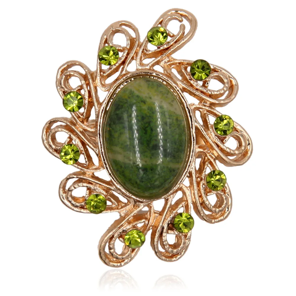 Antique Style Metal Garland Crystal Rhinestone Brooch Pin Green Oval Stone Vintage Jewelry Women Garment Accessory 2017
Antique Style Metal Garland Crystal Rhinestone Brooch Pin Green Oval Stone Vintage Jewelry Women Garment Accessory 2017