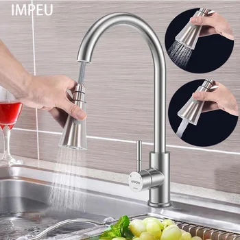 Best Commercial Stainless Steel Single Handle Pull Down Sprayer Kitchen Faucet, Pull Out Kitchen Faucets Brushed Nickel
Best Commercial Stainless Steel Single Handle Pull Down Sprayer Kitchen Faucet, Pull Out Kitchen Faucets Brushed Nickel