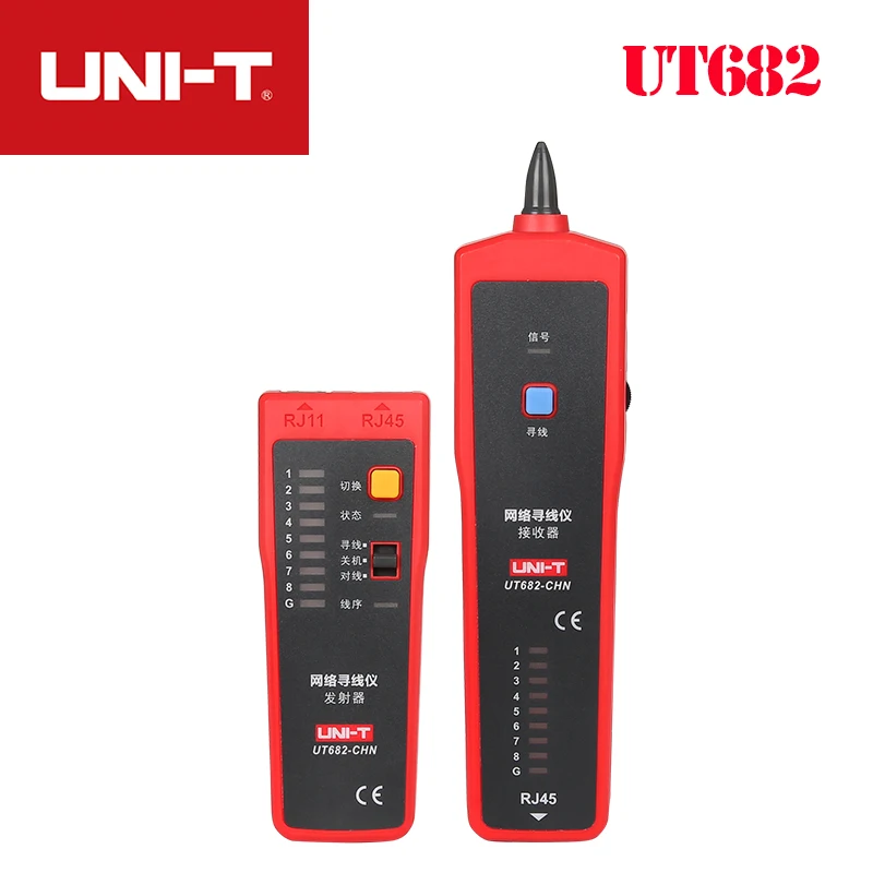 UNI-T Wire Tracker Tester UT682 Circuit RJ11 RJ45 Tracking Line Finder LAN Detector Cable Testing Tool Network Maintenance
UNI-T Wire Tracker Tester UT682 Circuit RJ11 RJ45 Tracking Line Finder LAN Detector Cable Testing Tool Network Maintenance