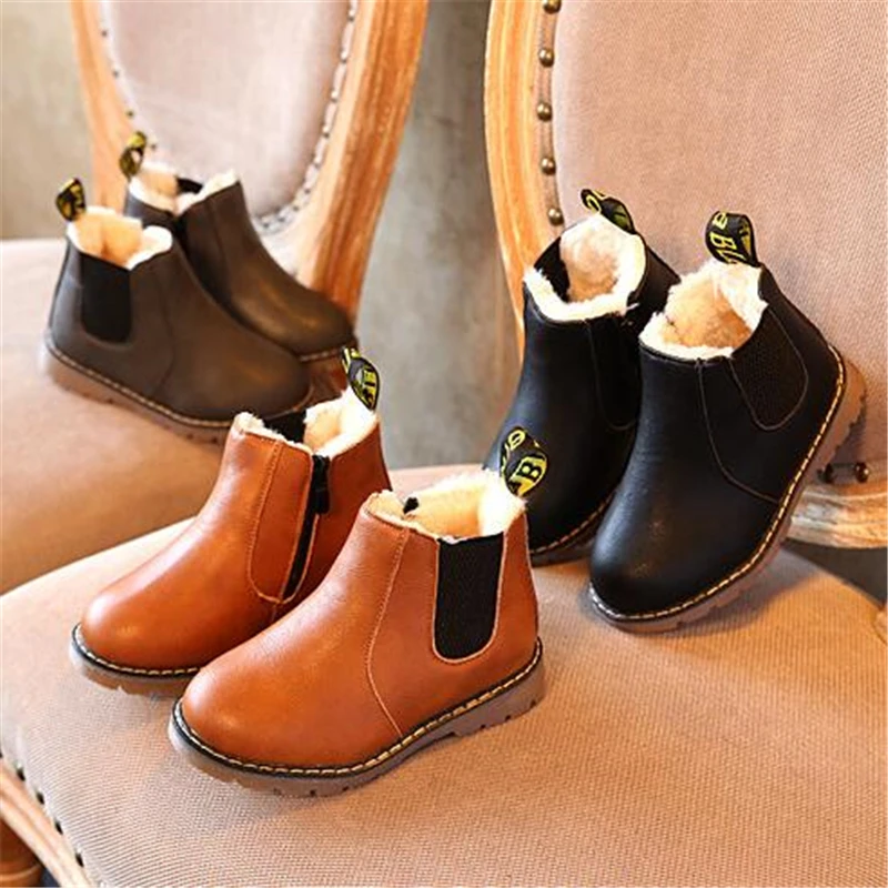 NEW 2020 Children Ankle boots Spring Autumn Leather boots Waterproof Non-slip Boys Girls Cotton shoes Winter Snow boots 3BB
NEW 2020 Children Ankle boots Spring Autumn Leather boots Waterproof Non-slip Boys Girls Cotton shoes Winter Snow boots 3BB