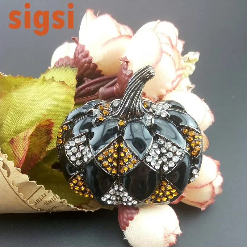 Wholesale 50 pieces free shipping halloween 45mm vintage style crystal pumpkin brooch pin for Ornament Gift
Wholesale 50 pieces free shipping halloween 45mm vintage style crystal pumpkin brooch pin for Ornament Gift