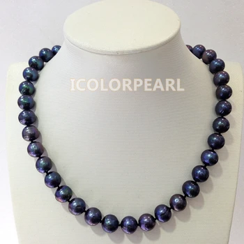 WEICOLOR 45cm 10-11mm NearRound Black Natural Cultured Freshwater Pearl Jewelry Necklace With A Strong Magnet Clasp.
WEICOLOR 45cm 10-11mm NearRound Black Natural Cultured Freshwater Pearl Jewelry Necklace With A Strong Magnet Clasp.