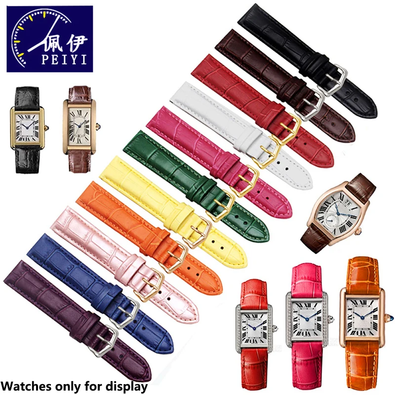 PEIYI Watchband Soft Calfskin Watchband 18mm 20mm 22mm 24mm Leather Strap Replacement Watch Accessories wristband For Cartier
PEIYI Watchband Soft Calfskin Watchband 18mm 20mm 22mm 24mm Leather Strap Replacement Watch Accessories wristband For Cartier