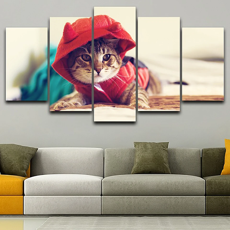 Decor Living Room Art Modular Posters Framework 5 Panel Cute Animal Cat HD Printed Modern Canvas Painting Wall Pictures Home
Decor Living Room Art Modular Posters Framework 5 Panel Cute Animal Cat HD Printed Modern Canvas Painting Wall Pictures Home