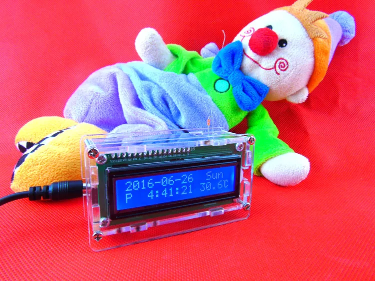 Electronic Clock Making Kit DIY LCD LCD1602 Clock MCU 51 Making Parts with Shell
Electronic Clock Making Kit DIY LCD LCD1602 Clock MCU 51 Making Parts with Shell