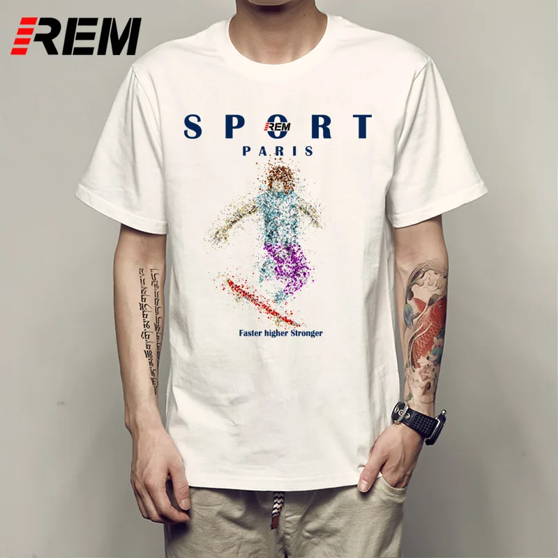Image REM Soccerer Footballer Silhouettes Broadcloth Buy T Shirt Online Mens Dark Blue T Shirt Cotton Simple Camisa