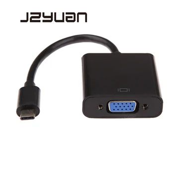 JZYuan USB 3.1 Type C to VGA Cable Adapter USB Type-C Male to VGA Female Video Converter Cable For Apple Macbook Chromebook
JZYuan USB 3.1 Type C to VGA Cable Adapter USB Type-C Male to VGA Female Video Converter Cable For Apple Macbook Chromebook