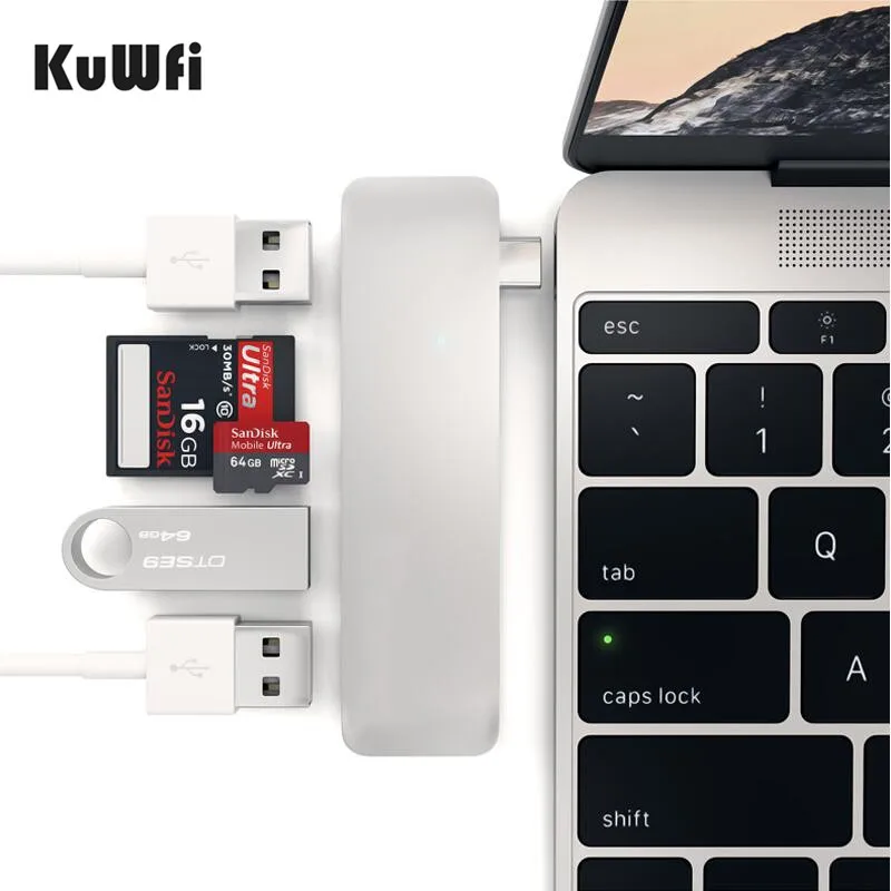 KuWfi USB 3.0 Metal Card reader 3 in 1 OTG Card Reader USB Type-C Micro USB Combo TF Micro SD Card Reader for Laptop PC &Phone
KuWfi USB 3.0 Metal Card reader 3 in 1 OTG Card Reader USB Type-C Micro USB Combo TF Micro SD Card Reader for Laptop PC &Phone