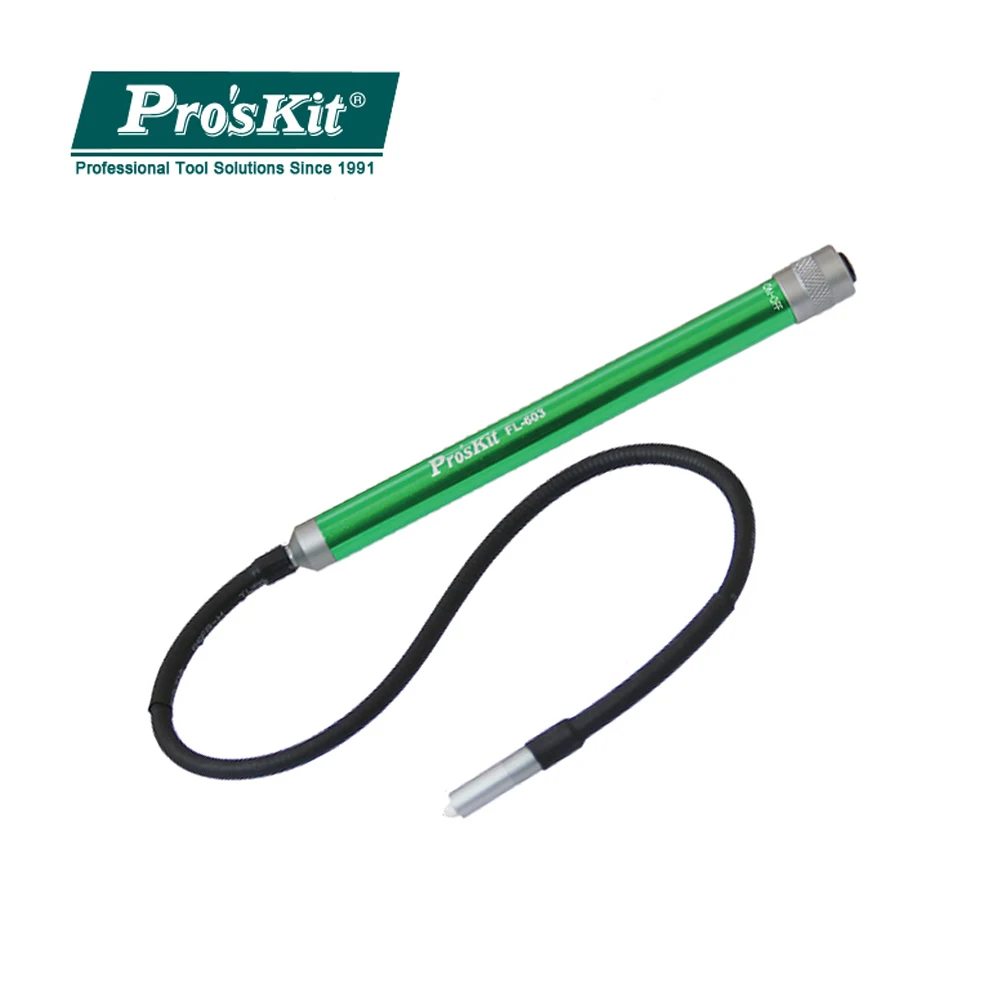 Pro'sKit FL-603 LED Flexible Flashlight Work Light Universal Lamp For Auto Repair Workshop Or Home DIY Can Be Bent Lighting Lamp
Pro'sKit FL-603 LED Flexible Flashlight Work Light Universal Lamp For Auto Repair Workshop Or Home DIY Can Be Bent Lighting Lamp