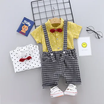 Summer Children Baby Boys Clothes Infant Dot Shirt Strap Shorts 2pcs/Sets Child Toddler Fashion Cotton Clothing Kids Tracksuits
Summer Children Baby Boys Clothes Infant Dot Shirt Strap Shorts 2pcs/Sets Child Toddler Fashion Cotton Clothing Kids Tracksuits