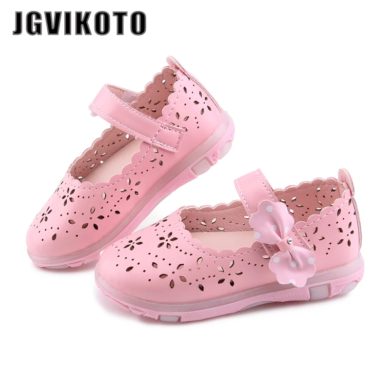 JGVIKOTO Summer Baby Girl Sandals Bowtie Children Shoes Synthetic PU Leather Small Kids Sandals Princess Girls Shoes LED Light
JGVIKOTO Summer Baby Girl Sandals Bowtie Children Shoes Synthetic PU Leather Small Kids Sandals Princess Girls Shoes LED Light