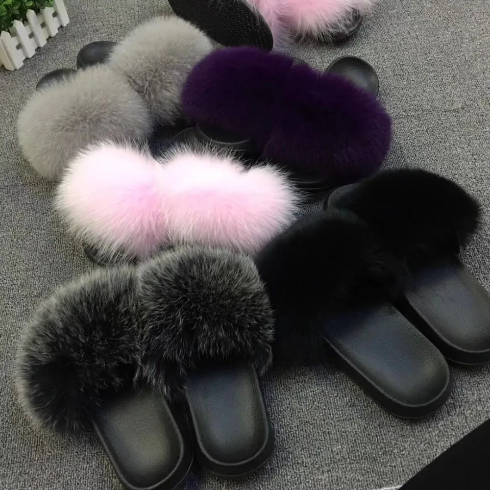 Magicfur - 100% Real Fox Fur Real Natural Fur Slipper fur Sandal Slades Outdoor Indoor Flat Slides Shoes
Magicfur - 100% Real Fox Fur Real Natural Fur Slipper fur Sandal Slades Outdoor Indoor Flat Slides Shoes