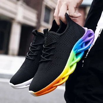 New Light Weight Running Shoes For Men Black Comfortable Anti Slip Male Blade Shoes Outdoor Walking Sneakers Men Hombre Sapatos
New Light Weight Running Shoes For Men Black Comfortable Anti Slip Male Blade Shoes Outdoor Walking Sneakers Men Hombre Sapatos
