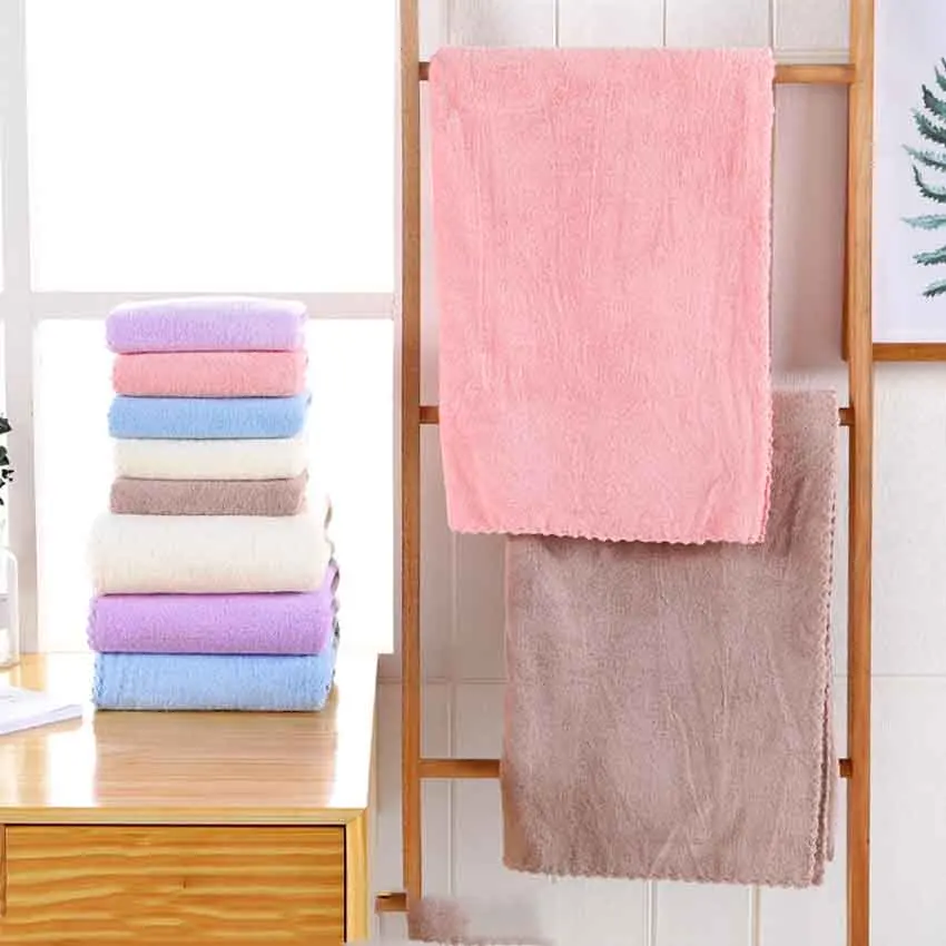 Solid Color Towel Set Microfiber Fabric Face Hair Bath Hand Coral Fleece Towel Kitchen Quality Covered Blanket Serviette De Bain
Solid Color Towel Set Microfiber Fabric Face Hair Bath Hand Coral Fleece Towel Kitchen Quality Covered Blanket Serviette De Bain