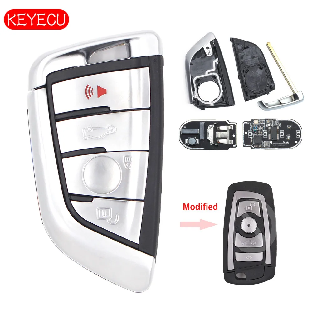 Keyecu White Modified Smart Remote Key Fob 4 Button 315MHz/ 434MHz / 868MHz for BMW CAS4 CAS4+ F Chassis 5 7 Series 2012-2016
Keyecu White Modified Smart Remote Key Fob 4 Button 315MHz/ 434MHz / 868MHz for BMW CAS4 CAS4+ F Chassis 5 7 Series 2012-2016