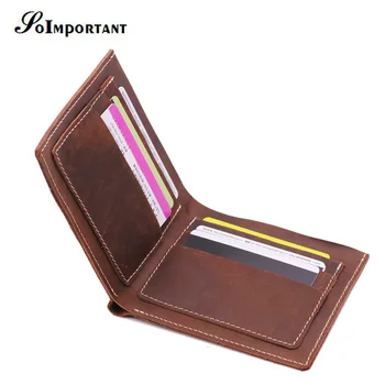 Genuine Leather Small Mini Ultra-thin Men Wallets Crazy Horse Purse Handmade Wallet Cowhide Card Holder Slim Short Portefeuille
Genuine Leather Small Mini Ultra-thin Men Wallets Crazy Horse Purse Handmade Wallet Cowhide Card Holder Slim Short Portefeuille