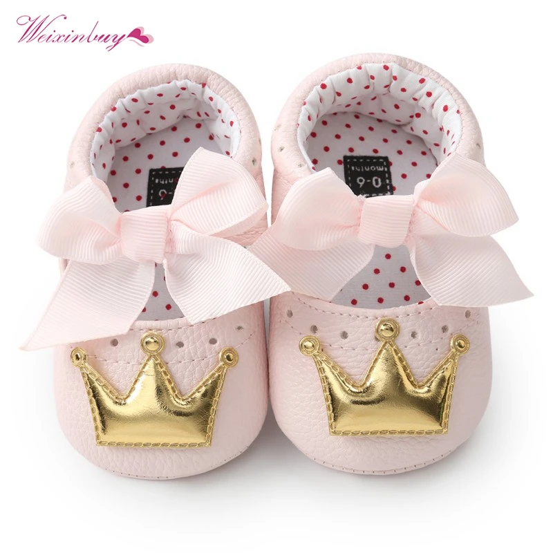 New Baby Girls Princess Shoes Spring Autumn PU Cute Butterfly Crown Anti-slip Toddler Soft Soled Shoes Indoor Crib Shoes
New Baby Girls Princess Shoes Spring Autumn PU Cute Butterfly Crown Anti-slip Toddler Soft Soled Shoes Indoor Crib Shoes