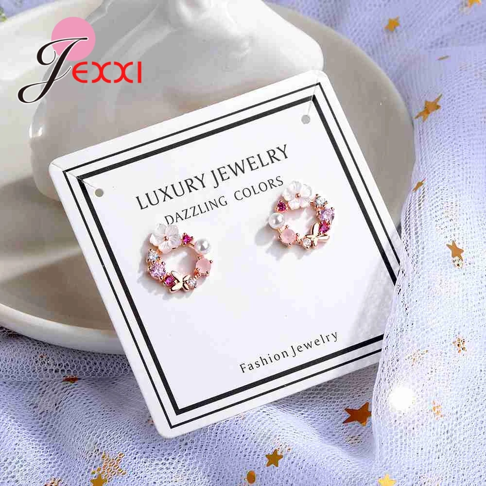 Real 925 Pure Sterling Silver Cubic Zirconia Unique Heart Style Circle Earrings For Women Female Lively Party Accessories
Real 925 Pure Sterling Silver Cubic Zirconia Unique Heart Style Circle Earrings For Women Female Lively Party Accessories