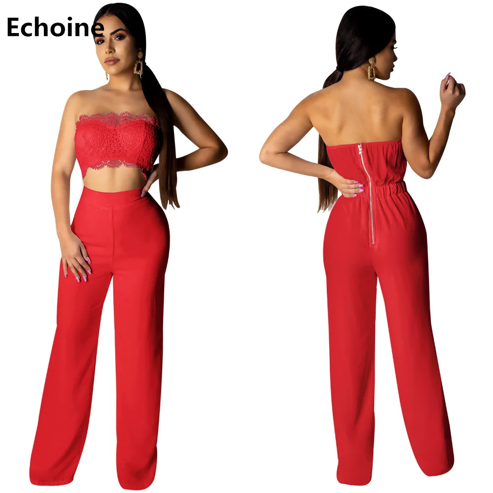 Summer Jumpsuit Sexy Lace Patchwork Romper Jumpsuit Sheath Bodycon Strapless Overalls Sexy Club Outfit Elegant Party Jumpsuit
Summer Jumpsuit Sexy Lace Patchwork Romper Jumpsuit Sheath Bodycon Strapless Overalls Sexy Club Outfit Elegant Party Jumpsuit