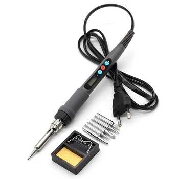 220V 60W Adjustable Temperature Electric Soldering Iron Welding Solder Station Heat Pencil With 5pcs Tips Stand EU Plug
220V 60W Adjustable Temperature Electric Soldering Iron Welding Solder Station Heat Pencil With 5pcs Tips Stand EU Plug