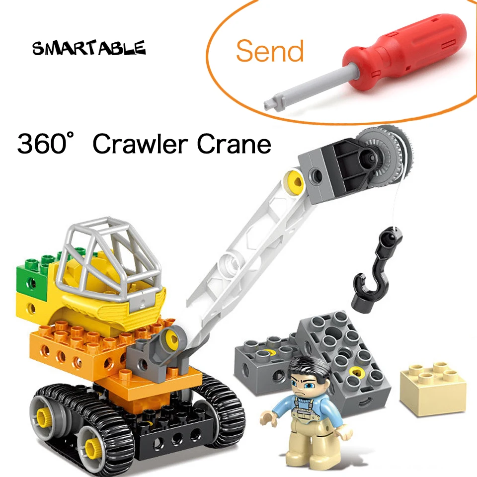 Smartable Engineering 360 Degrees Crawler Crane Big Building Blocks Toys Set For Child Educational Compatible Legoing Duplo
Smartable Engineering 360 Degrees Crawler Crane Big Building Blocks Toys Set For Child Educational Compatible Legoing Duplo