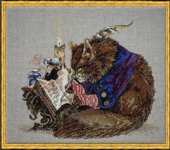 Cat Kitty Write Book Nimue Embroidery Needlework Crafts 14CT DIY Quality Cross Stitch Kits Handmade Arts Le Calligraphe 
Cat Kitty Write Book Nimue Embroidery Needlework Crafts 14CT DIY Quality Cross Stitch Kits Handmade Arts Le Calligraphe