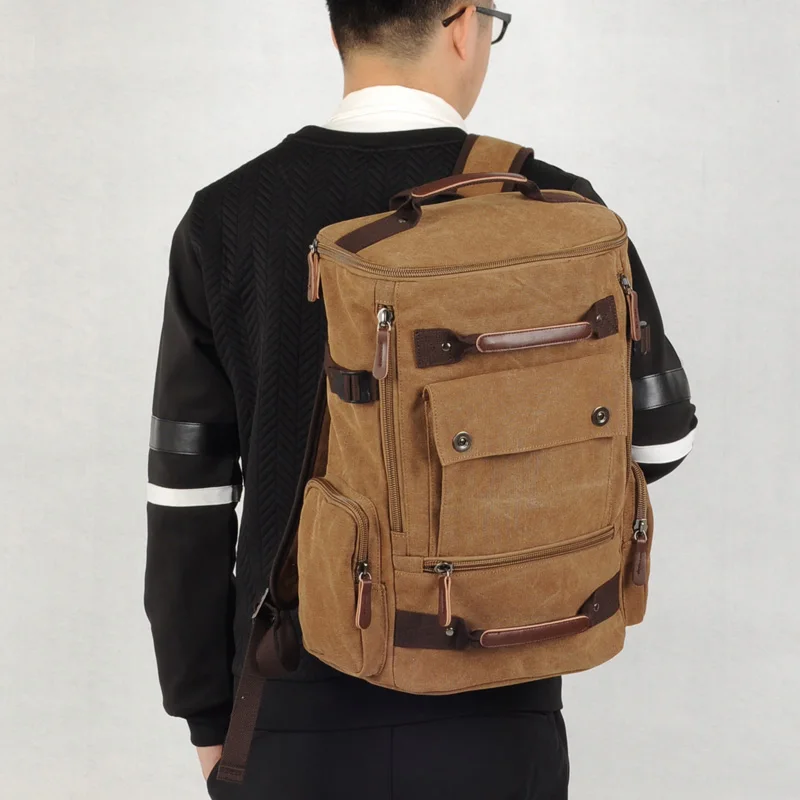 Canvas Travel Backpack for Men Vintage Backbag Hiking Large Capacity Casual Backpack Men Schoolbag for College Laptop Backpack
Canvas Travel Backpack for Men Vintage Backbag Hiking Large Capacity Casual Backpack Men Schoolbag for College Laptop Backpack
